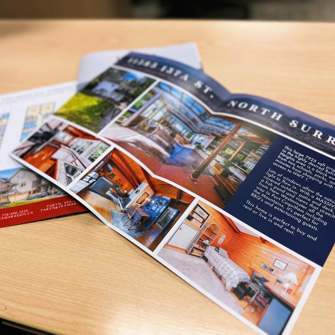 Listing brochure, four page tri-fold