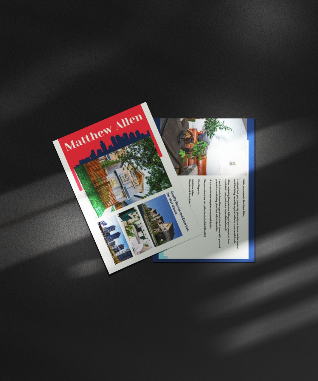 Prospecting card, double-sided series